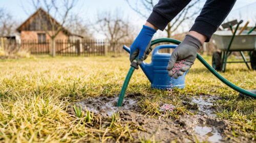 Zalévání a hnojení v březnu často škodí trávníku více, než mu pomáhá